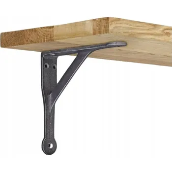 Věšák Konzole police SZUBIA 100x100mm PŘÍRODNÍ