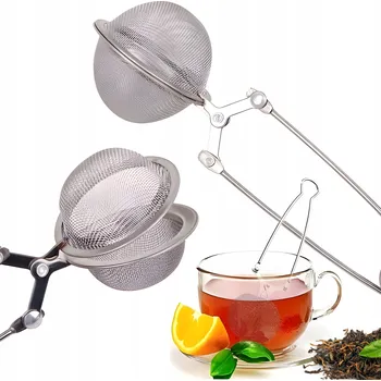 Konvice na čaj Vařič na čaj a koření, kleště, sítko, nerezová ocel