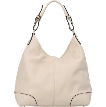 Kabelka Dámská kožená kabelka béžová - ItalY Inpelle béžová