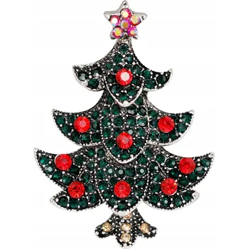 Brož PINETS Brož vánoční stromeček se zirkony