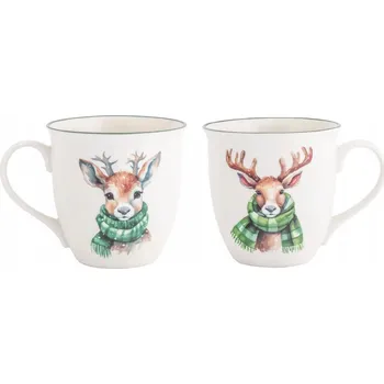 Velký vánoční porcelánový hrnek XXL 630ml Sob s šálou