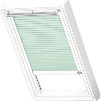 Roleta Plisé roleta na střešní okno VELUX elektrická FML UK04 1281KWL zelená