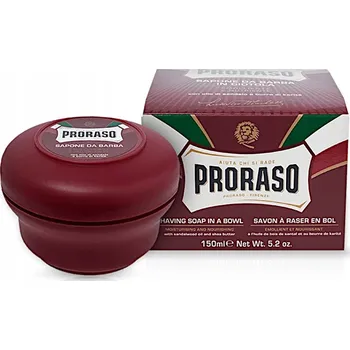 Proraso Červené mýdlo na holení pro tvrdé vousy 150g