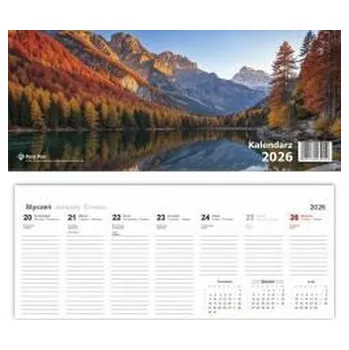 Diář Kalendarz 2026 biurkowy poziomy mix