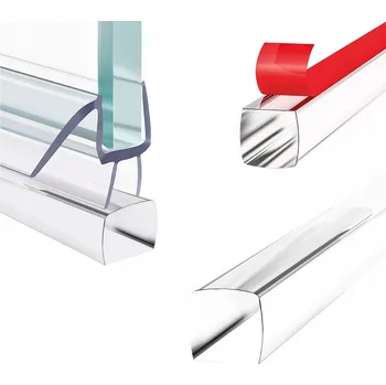 AKRYLOVÝ PRÁH DO SPRCHOVÉHO KOUTU LIŠTA 80cm | 10x10mm | PRŮHLEDNÝ