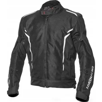 Moto bunda Pánská motocyklová bunda Adrenaline Meshtec + Chrániče (Černá) [M]