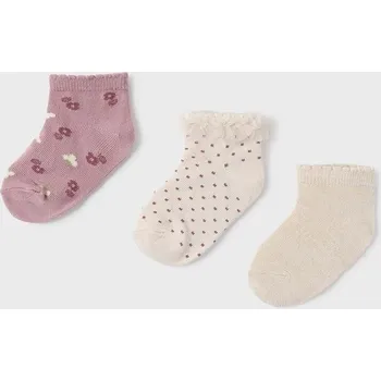 Dětské ponožky Mayoral 3-pack růžová barva, 10760 10760.4G.Skarpetki.9BYH 30X, vel. 19/20
