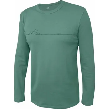 Pánské tričko Pánské tričko, dlouhý rukáv KOMIR 901 zelenošedá L