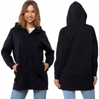 Dámská mikina Dámská Mikina s kapucí Moraj černá na zip, velikost M/L