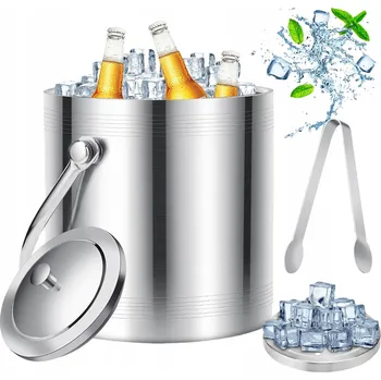 Nádoba na led KBELÍK NA LED TERMO NÁDOBA NA KOSTKY LED 2L + KLEŠTĚ 2L