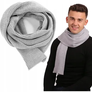 Šála Zimní pánská šála teplá 100% VLNA POLSKÝ módní elegantní na zimu podzimní
