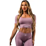 Dámské tílko Nebbia Flow Seamless Shaping Crop Top 499 PINK XS