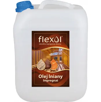 barva a nátěr na dřevo LNĚNÝ OLEJ IMPREGNACE NA DŘEVO vysoce účinná FLEXOL 10L
