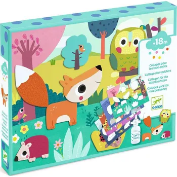 kreativní sada Djeco První koláž pro nejmenší - zvířátka