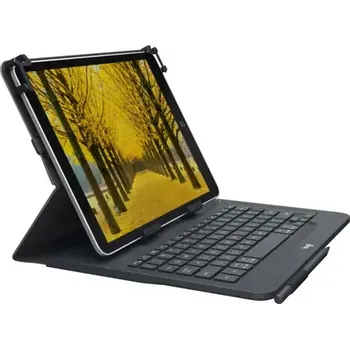 Příslušenství pro tablet Logitech univerzální pouzdro s klávesnicí DE pro tablety 10" (920-008337)