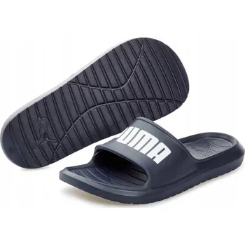 Dámské pantofle Puma Divecat v2 nazouváky k bazénu a na pláž, tmavě modré 374823 02, VEL. 37