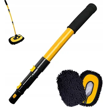 Mycí kartáč na vozidlo Kartáč na mytí auta z mikrovlákna s teleskopickou rukojetí