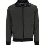 HAJO PÁNSKÁ MIKINA SE STOJÁKEM NA ZIP ŠEDOČERNÁ