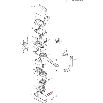 Pohon brány 999ALBE007A00 odblokovací mechanizmus pro REVO