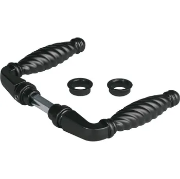 Dveřní kování LOCINOX® 3006FAD16 Zamaková klika, materiál: zamak (černý), hřídel 8x8x65 mm