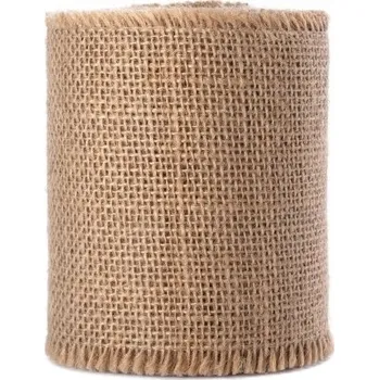 Stuha Jutová stuha 5 m x 20 cm hnědá