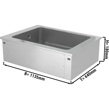 Vinotéka G.Gastro Vestavěná chladicí vana - 1,1 m - řada A