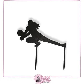 Volejbalistka 1 - dortový zápich - Tmavě zlatá