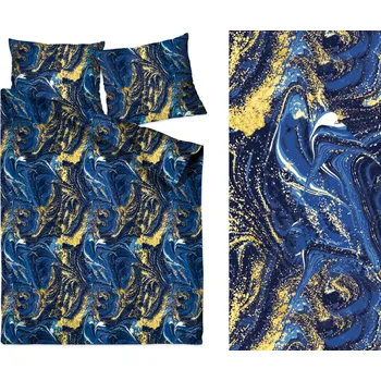 Povlečení Povlečení bavlněný satén 140x200 + 1x70x80 Galaxy