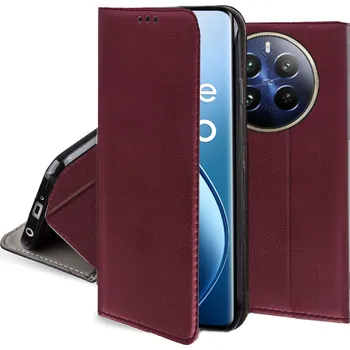 Pouzdro na mobilní telefon Flipové pouzdro pro Realme 12 PRO 5G / 12 PRO PLUS 5G s kapsou a stojánkem, černé