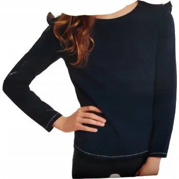 Dětské tričko s dlouhým rukávem bavlna modré, velikost 140