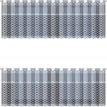 Obraz Lambrekýn žakárový, výška 50 cm, bílá barva 34756