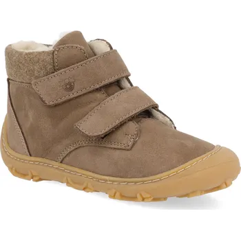 Dívčí zimní obuv Barefoot dětské zimní boty Ricosta - Pepino Nico W hnědé Velikost: 24