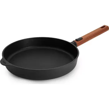 Nádobí Woll Nepřilnavá pánev Eco Logic QXR s dřevěnou odnímatelnou rukojetí, Ø 28 cm 1528WLCI-Q