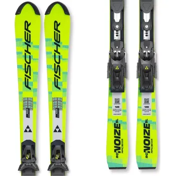 Sjezdové lyže Lyže Fischer RC4 NOIZE SL JR. M-PLATE (140-150) 25/26 140 žlutá