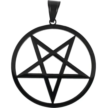 Přívěsek obojek ETNOX - Plain Pentagram - upside down