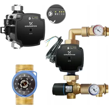 rozdělovač topení Čerpadlová skupina pro rozdělovač Astibi s ventilem Afriso a čerpadlem Grundfos