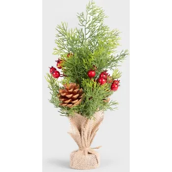 Vánoční ozdoba Vánoční stromek JULETRAN s šiškami 715501