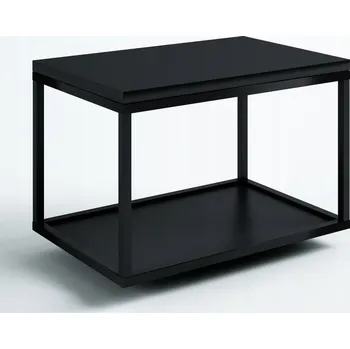 Koupelnový nábytek Závěsná koupelnová skříňka s konzolí a poličkou, černá