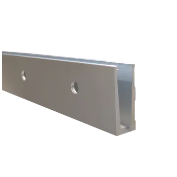 Zábradlí Hliníkový kotevní profil pro sklo 12-22 mm, boční kotvení. Bez příslušenství, povrchová úprava brus, cena za délku 2500 mm