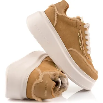 Dámské tenisky TENISKY KARL LAGERFELD ANAKAPRI U_THROAT LO LACE VISUAL MONOGRAM ACID BLUE