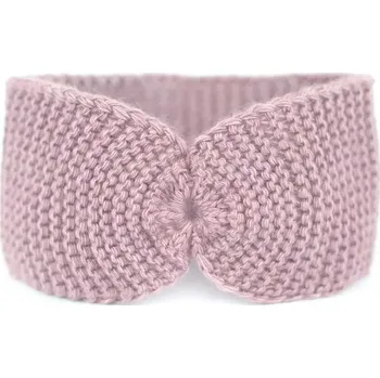 Klapky na uši Dámská pletená čelenka Paola Classic Růžová