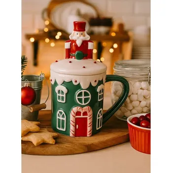 Sinsay - Hrnek s vánočním motivem - zelená - 201GI-77X - 201GI-77X-ONE