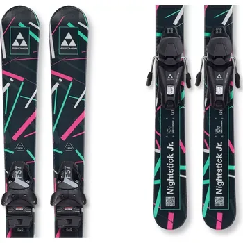 Zimní sport Lyže Fischer NIGHTSTICK JR (131-151) JRS + FS 7 CA JRS 25/26 131 černá/růžová