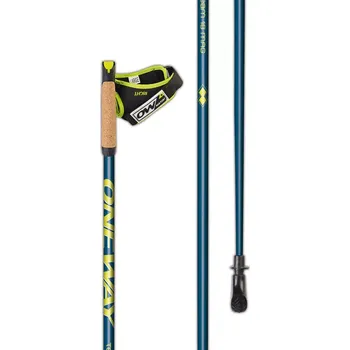Nordic walkingová hůl Hůlky Oneway TEAM18 MAG 100 modrá/žlutá