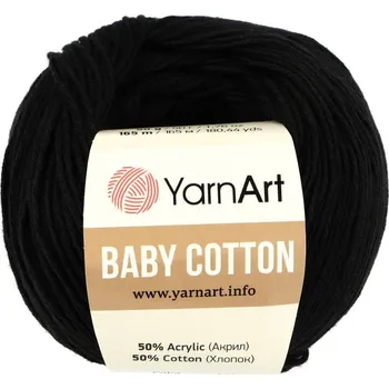 Galanterie YarnArt Baby Cotton 460 černá