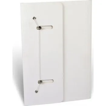 Kancelářská složka/desky s háčky a gumou A4 bílá UNIVERZÁLNÍ UNIPAP