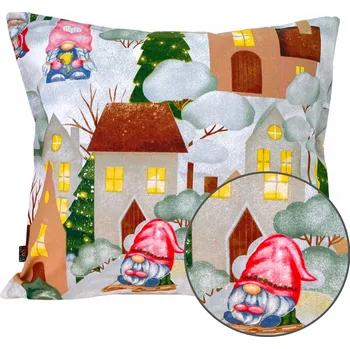 Povlak na dekorativní polštářek HouseArtLife Vánoční povlak na polštář 40x40 cm, bavlna