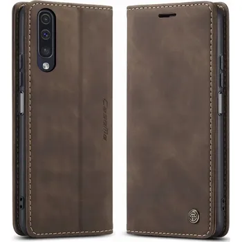 Pouzdro na mobilní telefon Flipový Pouzdro MBM pro Samsung Galaxy A70 hnědý