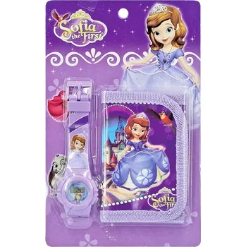 Hodinky Dětská SADA SOFIA hodinky peněženka pro holčičku Princezna Sofie