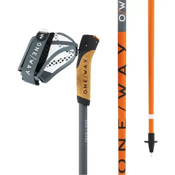 Nordic walkingová hůl Hůlky Oneway TEAM 1 MAG 105 šedá/oranžová